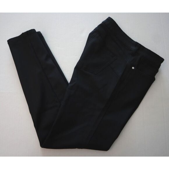 Mango Women’s Sz 10 Black Waxed Push-Up Low Waist Tight Fit Skinny Jeans - Picture 10 of 11